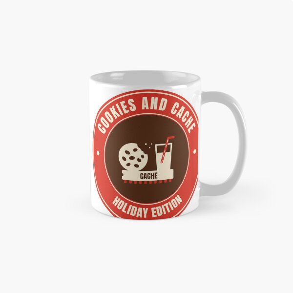Item preview, Cookies and Cache - Funny Christmas Programmer Gift Developer Holiday Tech Humor designed and sold by Mega-Shopping.