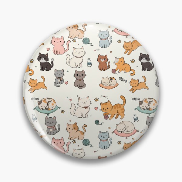 Item preview, Cute Cats seamless pattern designed and sold by PloyzaSalapao.