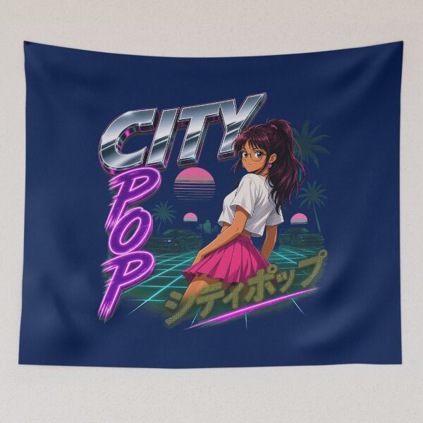 Item preview, City Pop Summer Girl Palm Tree Aesthetic designed and sold by crystalthom.