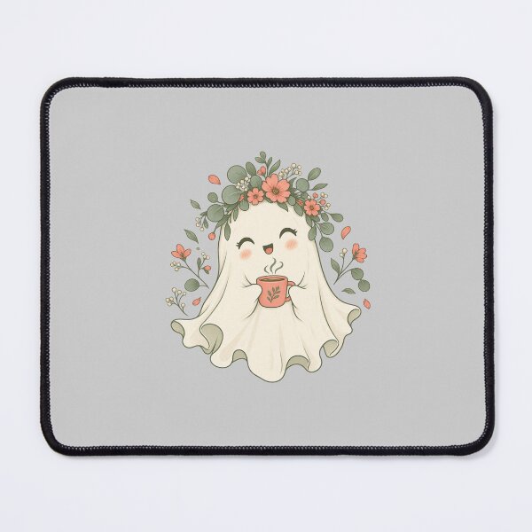 Item preview, Floral Coffee Ghost Mama – Sage & Salmon Halloween designed and sold by Heather's Creative Apparel.