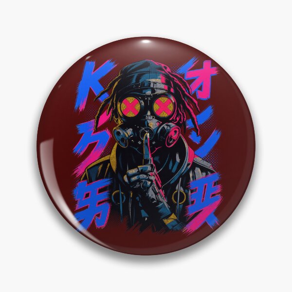 Item preview, Cyber Gas Mask Soldier Neon Tokyo Punk designed and sold by crystalthom.