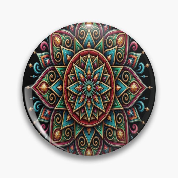 Item preview,  Luxury Royal Mandala Sacred Geometry Ornament designed and sold by Breezes-of-Ida.