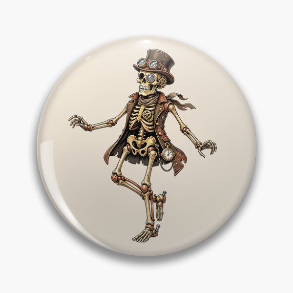 Item preview, Funny Steampunk Dancing Skeleton – Victorian Gentleman designed and sold by SweetLilith.