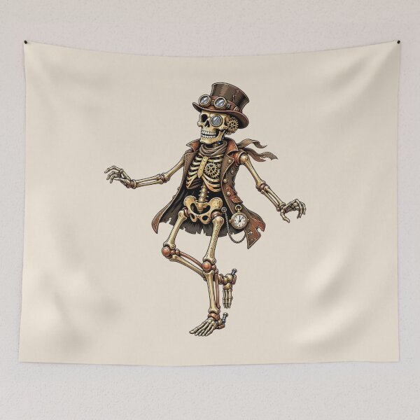 Item preview, Funny Steampunk Dancing Skeleton – Victorian Gentleman designed and sold by SweetLilith.