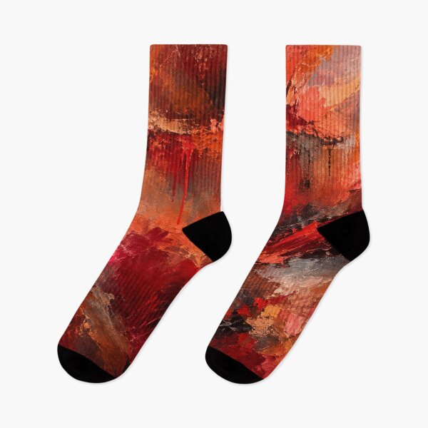 Item preview, Molten Pulse Red Abstract Painting Art Print designed and sold by Joey Santiago.