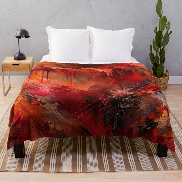 Item preview, Molten Pulse Red Abstract Painting Art Print designed and sold by Joey Santiago.