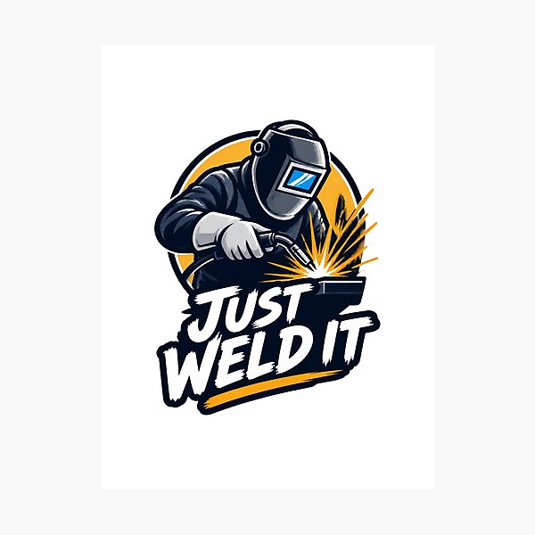 Item preview, Funny Welder Design with Welding Helmet and Sparks LIMITED EDITION designed and sold by Velikakara.