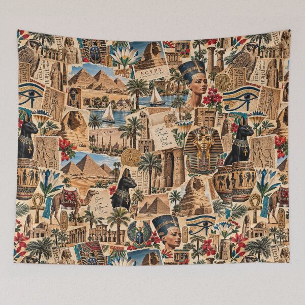Item preview, Egypt Land of Mystery Vintage Travel Collage designed and sold by MetaModel Editions.