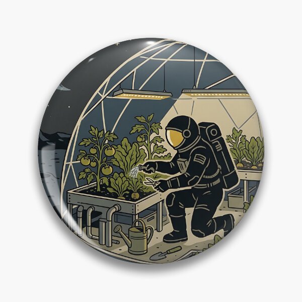 Item preview, Space Farmer Tending Plants on the Moon designed and sold by Michaelragheb.
