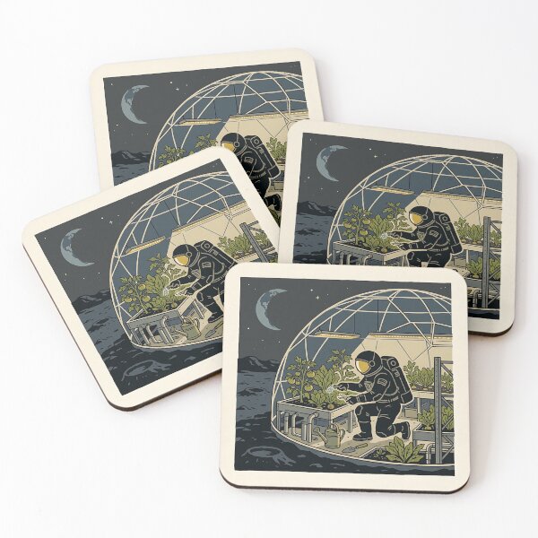 Item preview, Space Farmer Tending Plants on the Moon designed and sold by Michaelragheb.