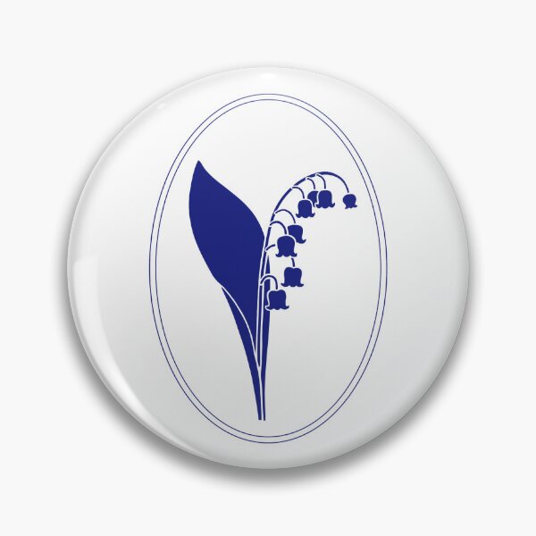 Item preview, Vintage Blue Botanical Floral Motif in Oval Frame - 30 designed and sold by ivyysophia.