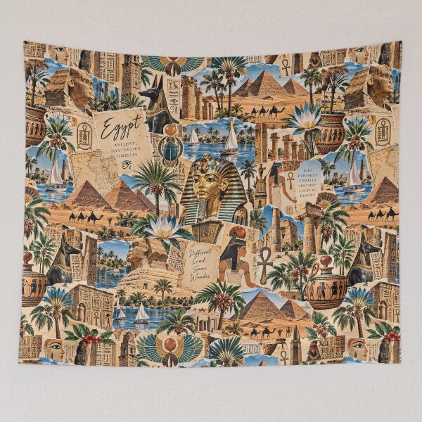 Item preview, Ancient Egypt Mysteries Pharaohs and Pyramids Collage designed and sold by MetaModel Editions.