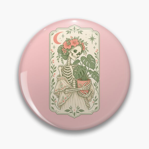 Item preview, Skeleton Plant Mama – Botanical Tarot Illustration designed and sold by Heather's Creative Apparel.