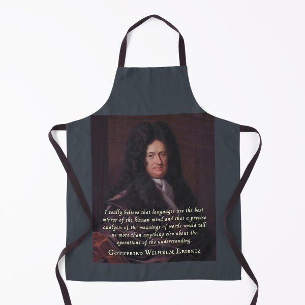 Item preview, Gottfried Wilhelm Leibniz quote: I really believe that languages are the best mirror of the human mind... designed and sold by artbleed.