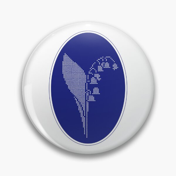 Item preview, Vintage Blue Botanical Floral Motif in Oval Frame - 31 designed and sold by ivyysophia.