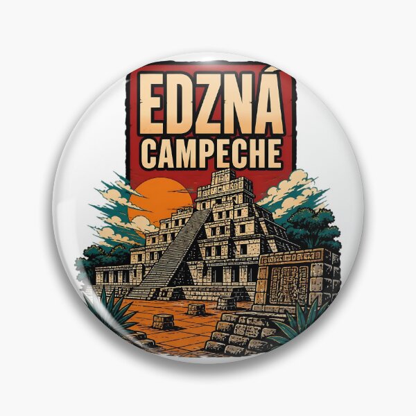Item preview, Edzna Campeche Vintage Travel Tourism designed and sold by TravelersGems.