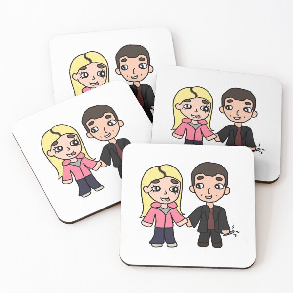 Item preview, The Ninth Doctor and Rose Tyler Chibi Art designed and sold by hammerkezshark.