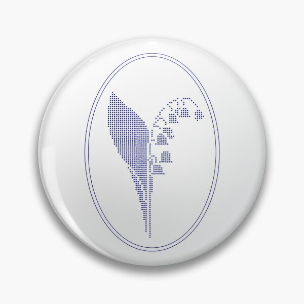 Item preview, Vintage Blue Botanical Floral Motif in Oval Frame - 32 designed and sold by ivyysophia.