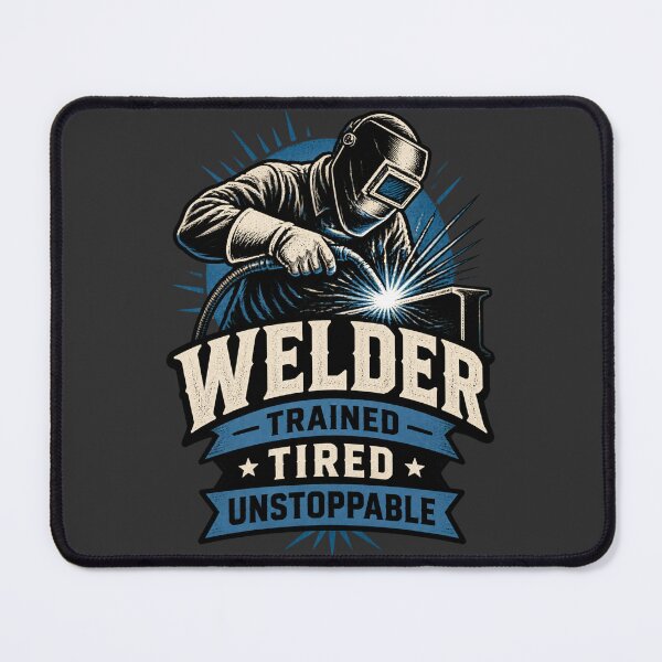 Item preview, Verified Welder Design - Trained, Tired, Unstoppable Industrial Craftsmanship PERFECT GIFT FOR YOU AND FRIENDS designed and sold by Velikakara.