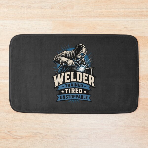 Item preview, Verified Welder Design - Trained, Tired, Unstoppable Industrial Craftsmanship PERFECT GIFT FOR YOU AND FRIENDS designed and sold by Velikakara.