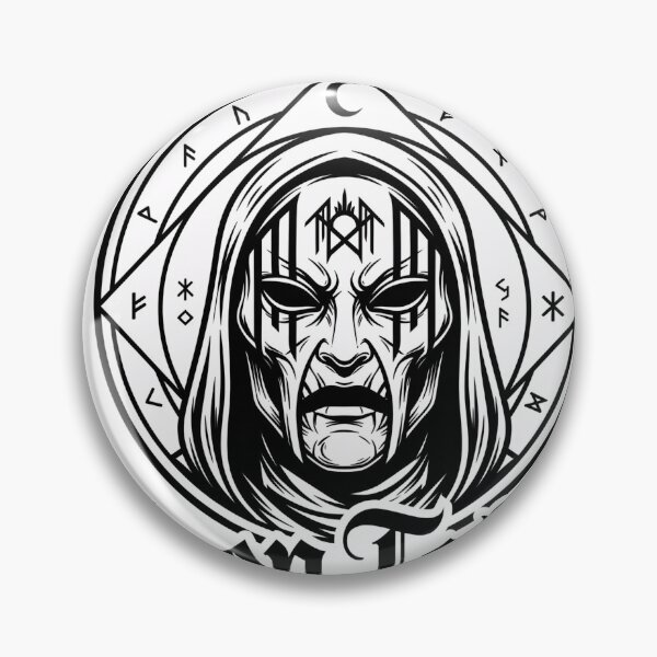Item preview, Masked Vessel Dark Ritual Progressive Metal Emblem Art designed and sold by liotuba.