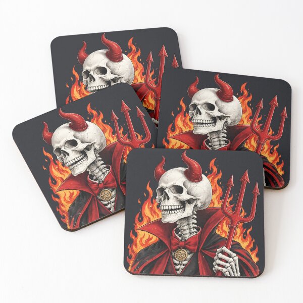 Item preview, Halloween Skeleton Devil  designed and sold by CreepyCornerArt.