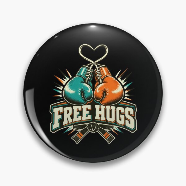 Item preview, Free Hugs Boxing Gloves Martial Arts Fighter designed and sold by FolkGraphics.