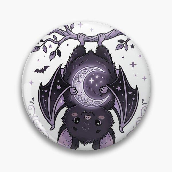 Item preview, Kawaii Celestial Bat Hugging Crescent Moon designed and sold by Michaelragheb.