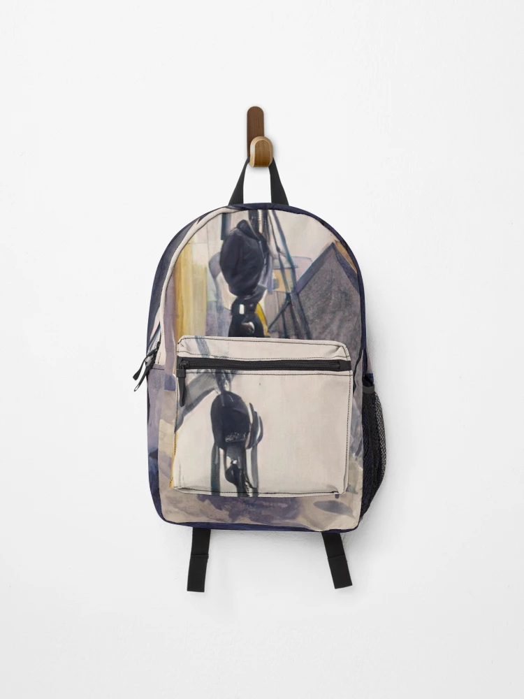 Thumbnail 1 of 3, Backpack, edward hopper artwork designed and sold by Rietjeeecker.
