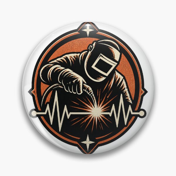 Item preview, Welder Heartbeat Design with Welding Torch and Heartbeat Line PERFECT GIFT FOR YOU AND FRIENDS designed and sold by Velikakara.