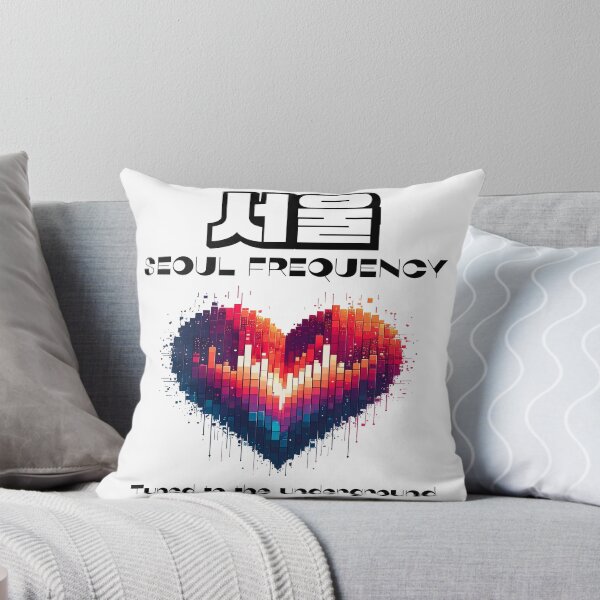 Item preview, Seoul Frequency – The pulse of Seoul, black designed and sold by LiskoDesign.