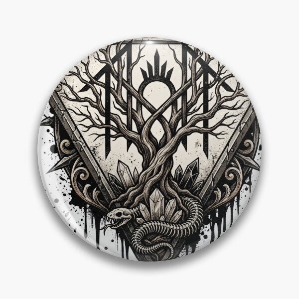 Item preview, Gothic Ritual Tree Progressive Metal Emblem Art designed and sold by liotuba.