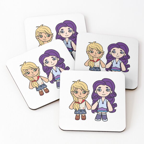 Item preview, 'Rarijack' Rarity and Applejack Human Art designed and sold by hammerkezshark.