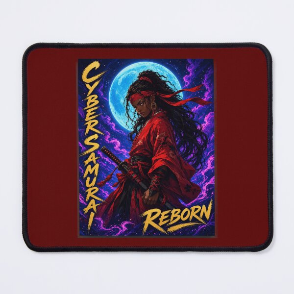 Item preview, Cyber Samurai Reborn Neon Ronin Warrior designed and sold by sigridfisher.