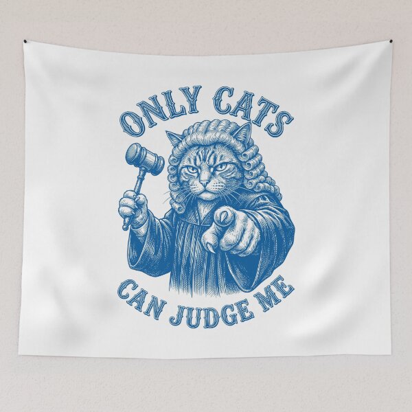 Item preview, Only Cats Can Judge Me Funny Cat Courtroom Judgement designed and sold by GrandeDuc.