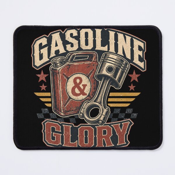 Item preview, Gasoline & Glory Vintage Biker Design designed and sold by DesignsDominus.