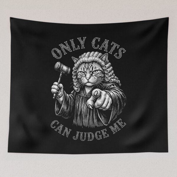 Item preview, Only Cats Can Judge Me Funny Cat Courtroom Judgement designed and sold by GrandeDuc.