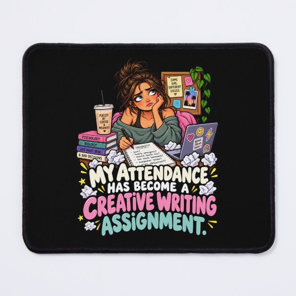 Item preview, My Attendance Has Become a Creative Writing Assignment Funny College Student designed and sold by signshirtz.