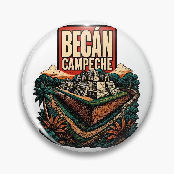 Item preview, Becan Campeche Vintage Travel Tourism designed and sold by TravelersGems.