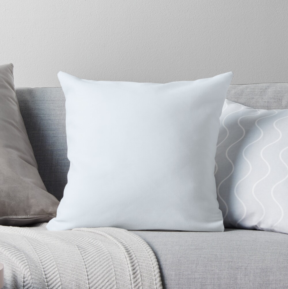 PLAIN ALICE BLUE Throw Pillow