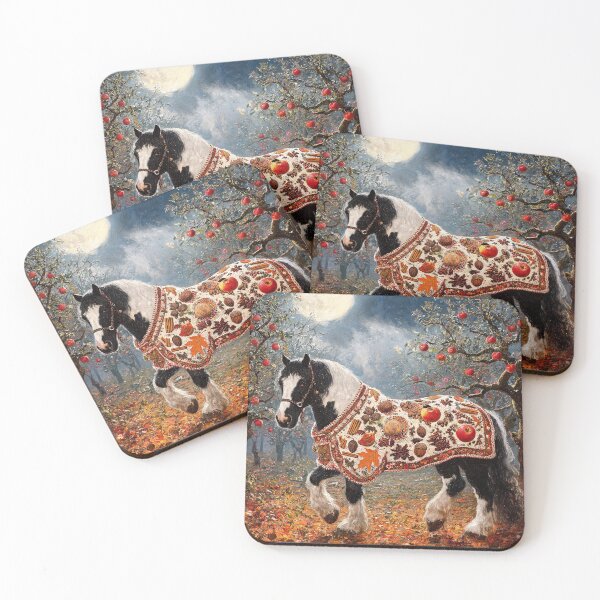Item preview, Harvest Moon Gypsy Horse Autumn Orchard designed and sold by KAMOCHI Art.