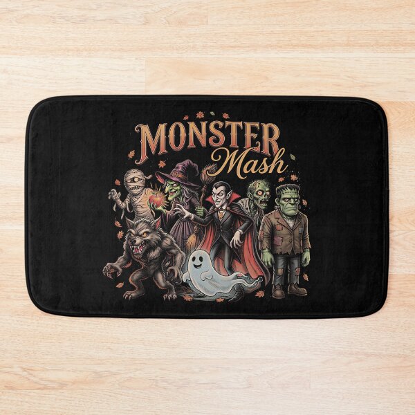 Item preview, Monster Mash Retro Halloween Fantasma Lindo Temporada Espeluznante Arte Vintage designed and sold by gear-posters.