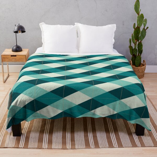Item preview, Teal Navy Cream Argyle Pattern designed and sold by ZenithDrip.