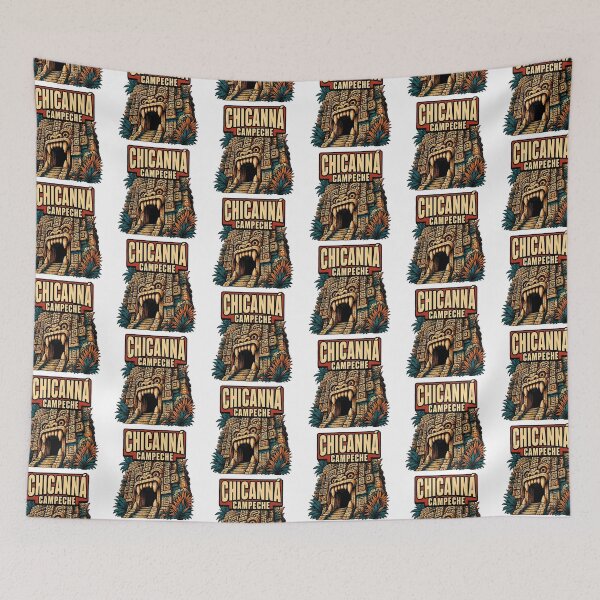 Item preview, Chicanna Campeche Vintage Travel Tourism designed and sold by TravelersGems.