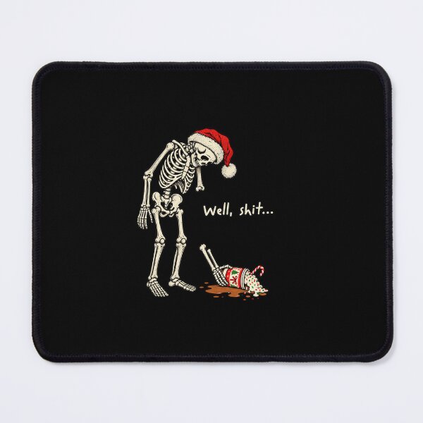 Item preview, Christmas Skeleton with Spilled Cocoa and Bones designed and sold by ArunikaVelora.