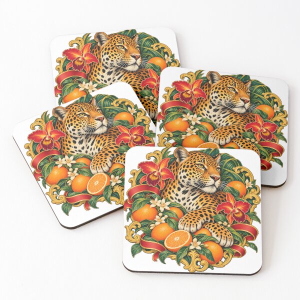 Item preview, Vintage Jaguar Citrus Crate Tropical Label designed and sold by Drip stamp.