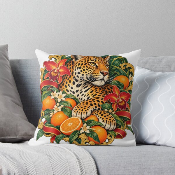 Aperçu de l'œuvre Étiquette tropicale Vintage Jaguar Citrus Crate créée et vendue par Drip stamp.
