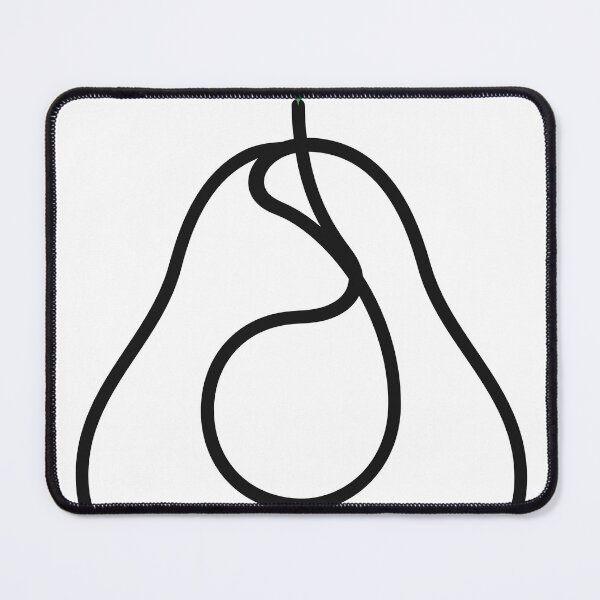 Item preview, Minimalist Avocado One Line Art with Green Heart designed and sold by MirrorsFineArt.