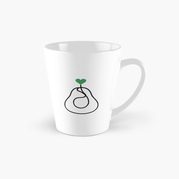 Item preview, Minimalist Avocado One Line Art with Green Heart designed and sold by MirrorsFineArt.