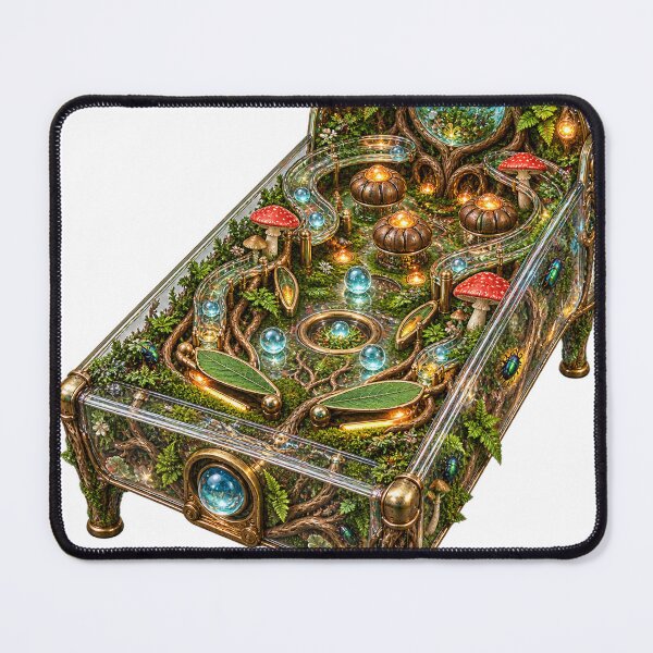 Item preview, Bioluminescent Terrarium Pinball Machine Fantasy Art designed and sold by Drip stamp.